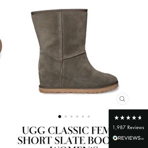 Authentic Ugg wedge heel boots